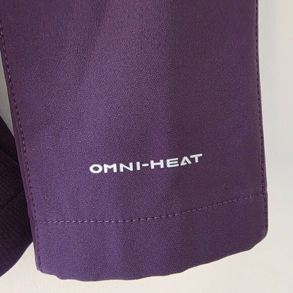 COLUMBIA Kruser Ridge Softshell Jacket | Small | Purple Omni-Heat Waterproof EUC - Picture 5 of 9